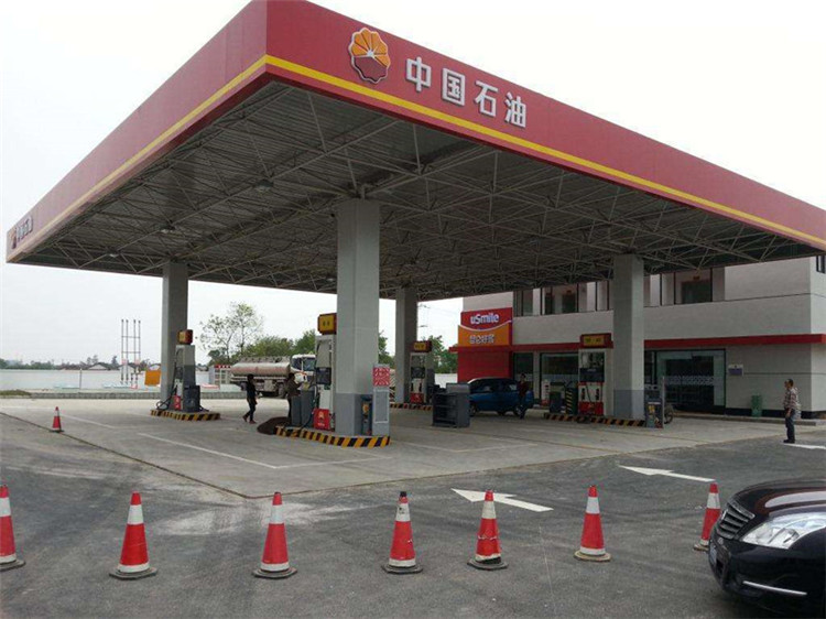 和龙加油站钢结构网架案例20